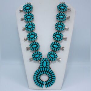 Vintage Turquoise Squash Blossom